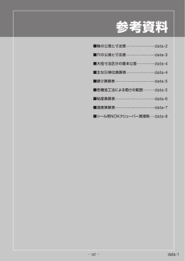 参考資料（主なSI単位換算表・公差と寸法差・シール用クリューバ