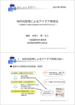 特許的思考によるアイデア発想法