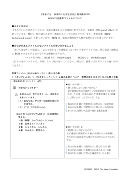 BGMつき音声ファイルについて