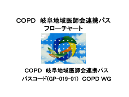COPD 岐阜地域医師会連携パス フローチャート