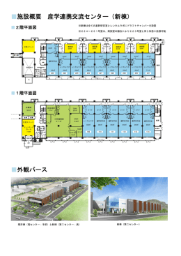 施設概要 産学連携交流センター（新棟） 外観パース
