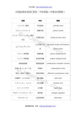 日语实用生活词汇系列：汽车用语（中英日对照版）