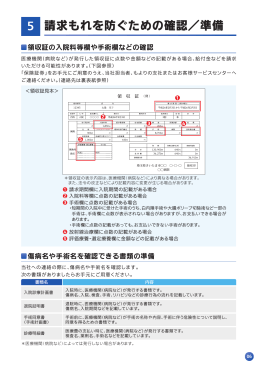 請求もれを防ぐための確認／準備