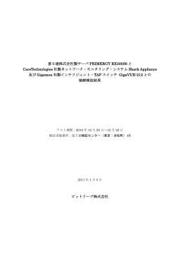 富士通株式会社製サーバPRIMERGY RX300 S6 とCaceTechnologies