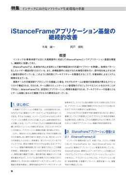 iStanceFrameアプリケーション基盤の 継続的改善