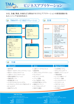 ビジネスアプリケーション