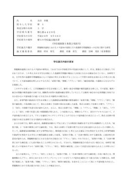 氏 名 授与した学位 専攻分野の名称 学位授与番号 学位授与の日付