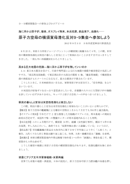 原子力空母の横須賀母港化反対9・9集会へ参加しよう