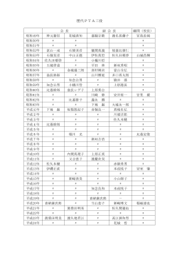 歴代PTA三役