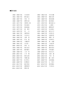 歴代会長
