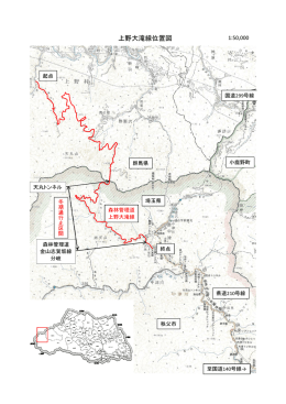 上野大滝線位置図