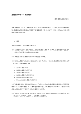 盗難紛失サポート 利用規約
