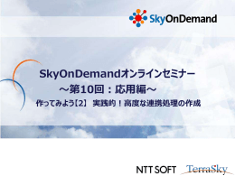 SkyOnDemand オンラインセミナー Vol.10