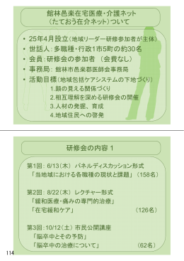館林邑楽在宅医療・介護ネット （たておう在介ネット）ついて &bull; 世話人：多