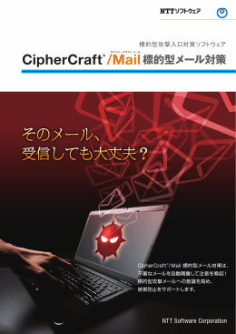 標的型メール対策 - NTTソフトウェア