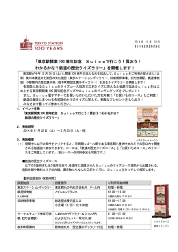 東京駅開業 100 周年記念 Suicaで行こう！買おう！ わかる
