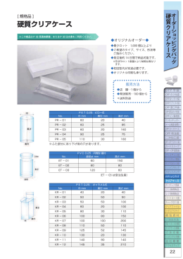 硬質クリアケース
