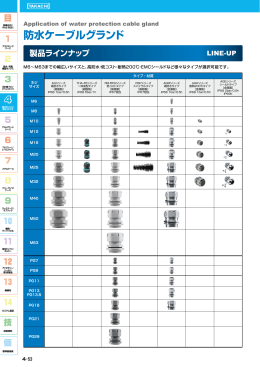 防水ケーブルグランド
