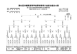 第62回沖縄県高等学校野球春季大会試合組合せ表