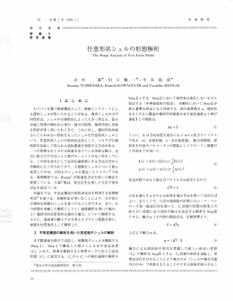 任意形状シェルの形態解析