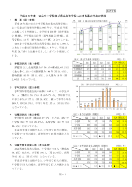 平成26年度 公立小中学校及び県立高等学校における暴力行為の状況
