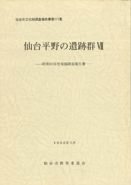 仙台平野の遺跡