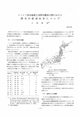 微気圧観測結果に