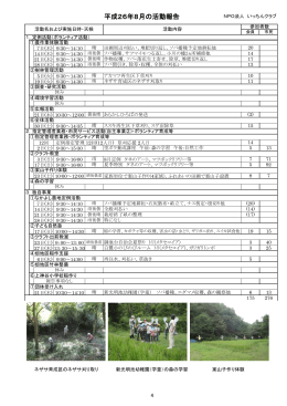 平成26年度8月期