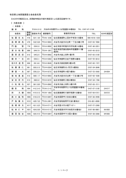 秋田県土地家屋調査士会会員名簿 《 大曲支部 》