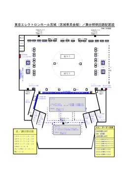 大ホール照明回路図 - 東京エレクトロンホール宮城