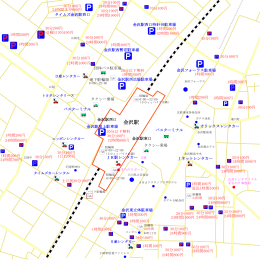金沢駅周辺の地図のPDFファイル