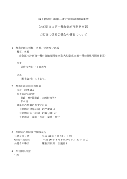 公聴会の概要