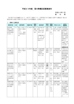 平成24年度 香川県嘱託員募集案内 香川県嘱託員募集案内