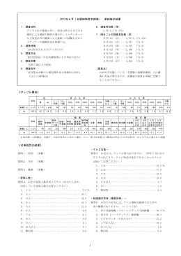 2012年6月「全国接触者率調査」