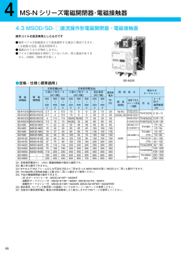 4 MS-N シリーズ電磁開閉器・電磁接触器