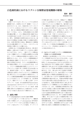 白色腐朽菌におけるリグニン分解酵素発現機構の解析