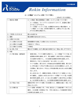 エース預金「エンドレス型（ワイド型）」