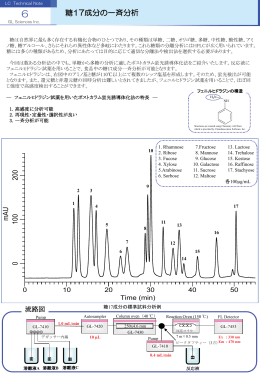 糖17成分のɟ斉分析