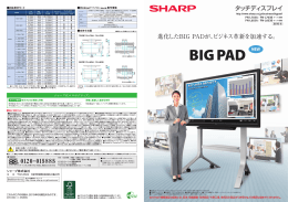 タッチディスプレイ 進化したBIG PADが、ビジネス革新を加速する。 タッチ