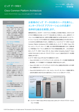 ビッグ データ向け Cisco Common Platform Architecture