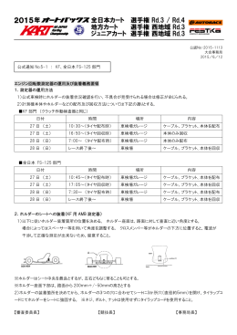 KF/全FS125部門 回転数測定器について