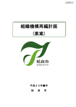 組織機構再編計画 (素案)