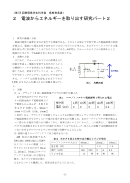 2 電波からエネルギーを取り出す研究パート2