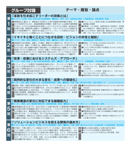 グループ討論テーマ一覧