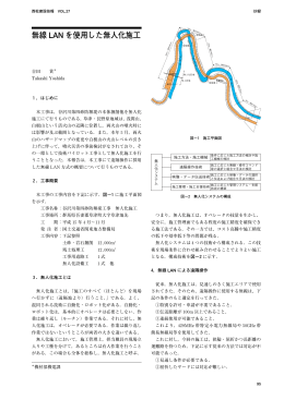 無線 LAN を使用した無人化施工