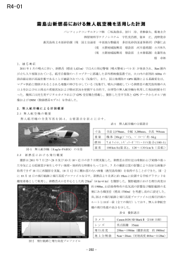 R4-01 霧島山新燃岳における無人航空機を活用した計測