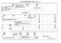 松 江 市 総 合 戦 略 素 案 決 定 松 江 市 総 合 戦 略 策 定 完 了