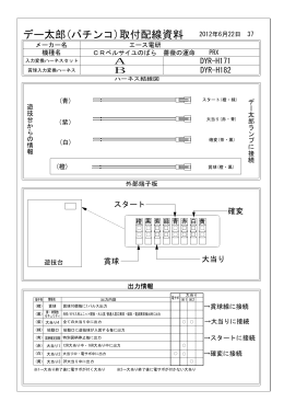 デー太郎(パチンコ)取付配線資料