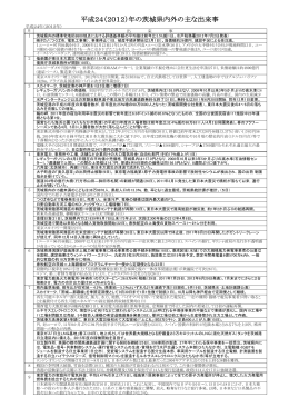 平成24年度の主な出来事（PDF：335キロバイト）