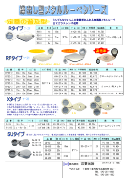 高倍率 - 京葉光器